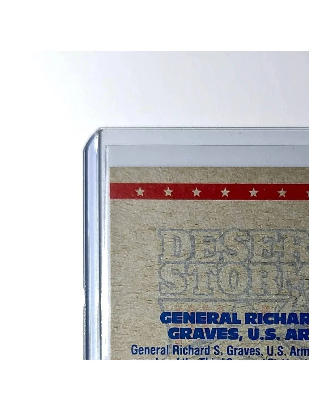General Richard G. Graves 1991 Topps Desert Storm #5 Card - Picture 7 of 10